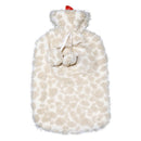 Beige   Pink 2L Hot Water Bag With Kintted Cover-1