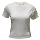 Cream Ruched T-Shirt-1