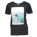 Black Print T-Shirt-1