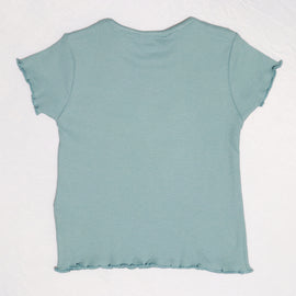 Teal Rib T-Shirt - 0