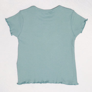 Teal Rib T-Shirt - 0