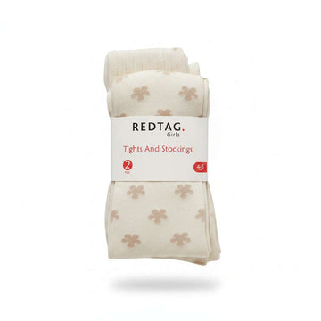 2 Pc Pack Stockings Ecru  Assorted 4 To 6 Years Nawao.com