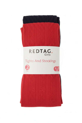 2 Pc Pk   Junior Girls One Design And Asst  Colors Tights  Assorted 2 To 4 Years Nawao.com