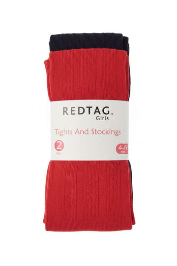 2 Pc Pk   Junior Girls One Design And Asst  Colors Tights  Assorted 2 To 4 Years Nawao.com
