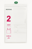 2 Pc Pk Junior Girls Solid Color Vest Pack Assorted Nawao.com