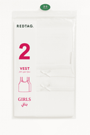 2 Pc Pk Junior Girls Solid Color Vest Pack Assorted Nawao.com