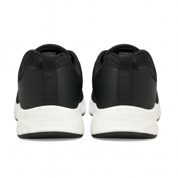 Black Material Block Sneakers
