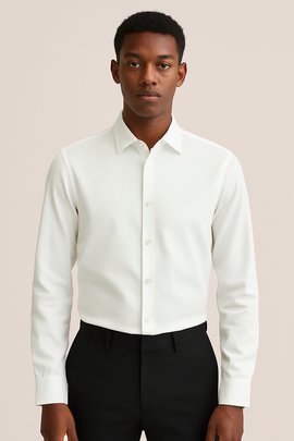 White Stand Up Pack Shirt White