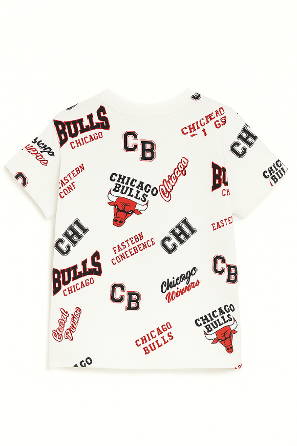 White Nba Chicago Bulls Aop T Shirt White