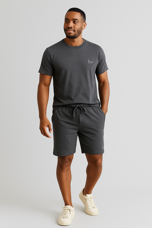 T Shirt And Pyjama Shorts Set