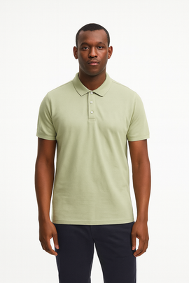Solid Polo Shirt Green