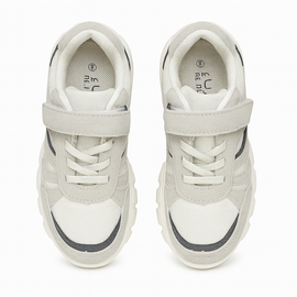 Beige Material Block Chunky Shoes - 0