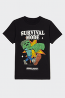 Black Minecraft T Shirt Black-2
