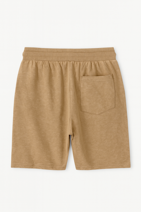 Beige Lounge Shorts Black
