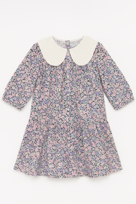 Aop Floral Peterpan Collar Dress Assorted - 0