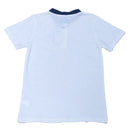 White Mandarin Collar Polo-3