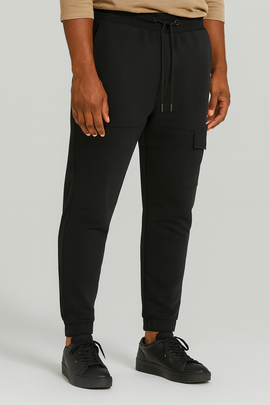 Black Mens Track Pant