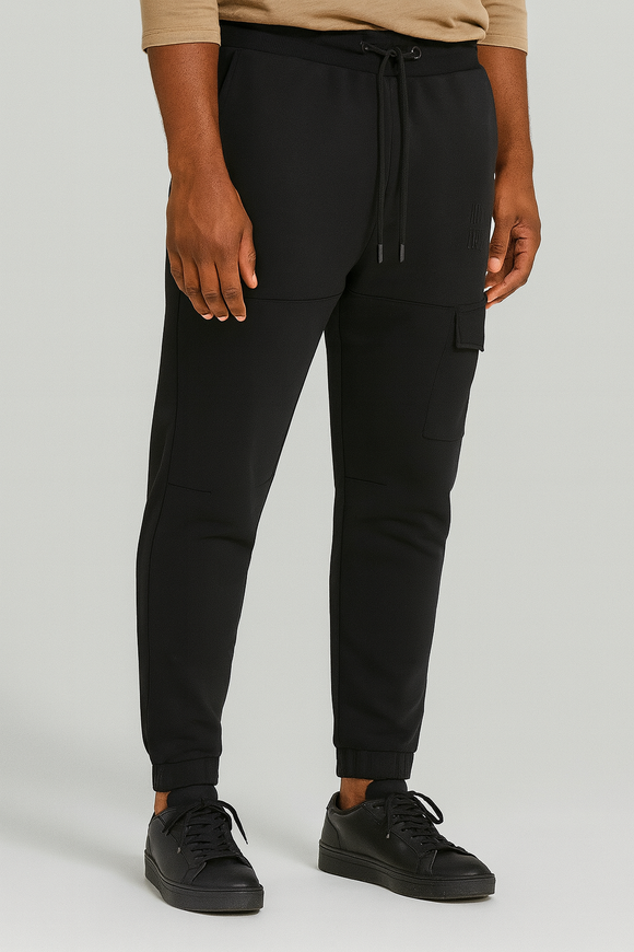 Black Mens Track Pant