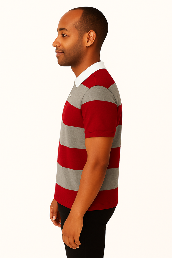 Autostripe Pique Polo  Rugby  Assorted Small