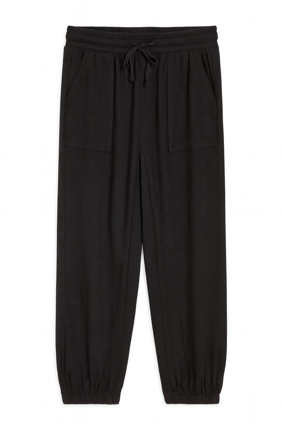 Black Twill Jogger
