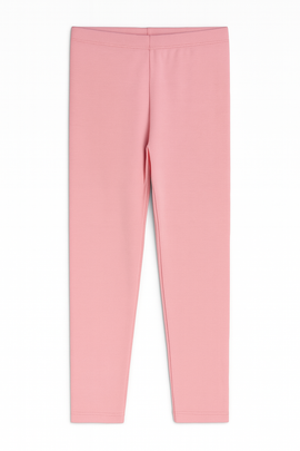 Pale Pink Rib Leggings - 0