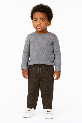 Boys Junior Brown Coordinate Pant