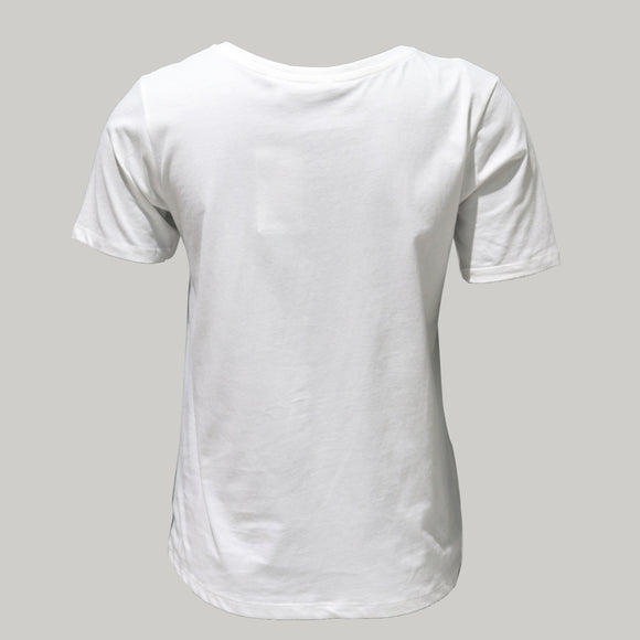 White Print T-Shirt
