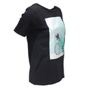 Black Print T-Shirt-2