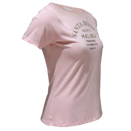 Pale Pink Printed T Shirt - 0