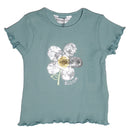 Teal Rib T-Shirt-1