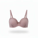 3 Pack Printed   Solid Balconette Bra With Lace And Ruching On Cup Assorted Nawao.com