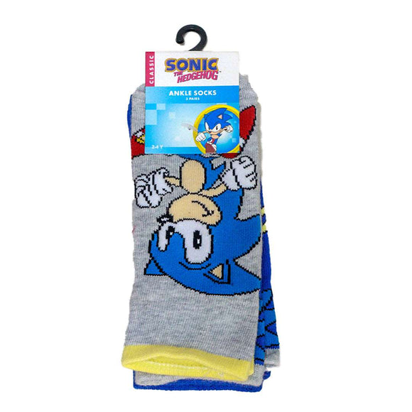 3 Pack Sonic Socks Assorted Nawao.com