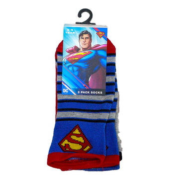 3 Pack Superman Socks  Assorted 2 4 Years Nawao.com