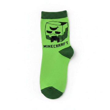 3 Pc Pk   Senior Boys  Mine Craft Ankle Length Socks  Assorted Nawao.com