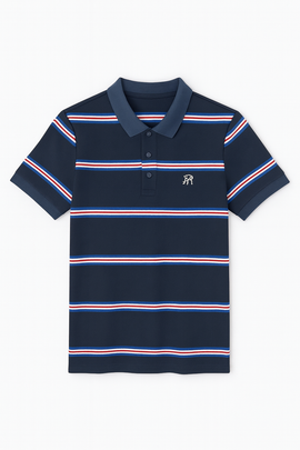 Feeder Stripe Pique Polo Assorted - 0