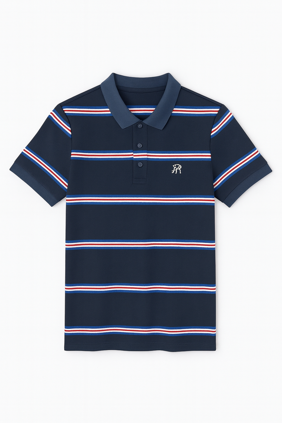 Feeder Stripe Pique Polo Assorted