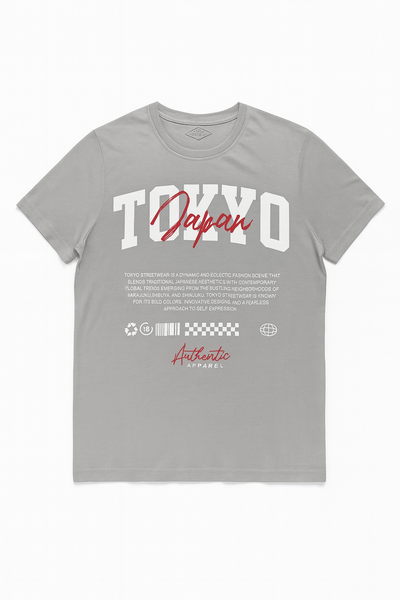 Mid Grey Graphic Tshirt - 0