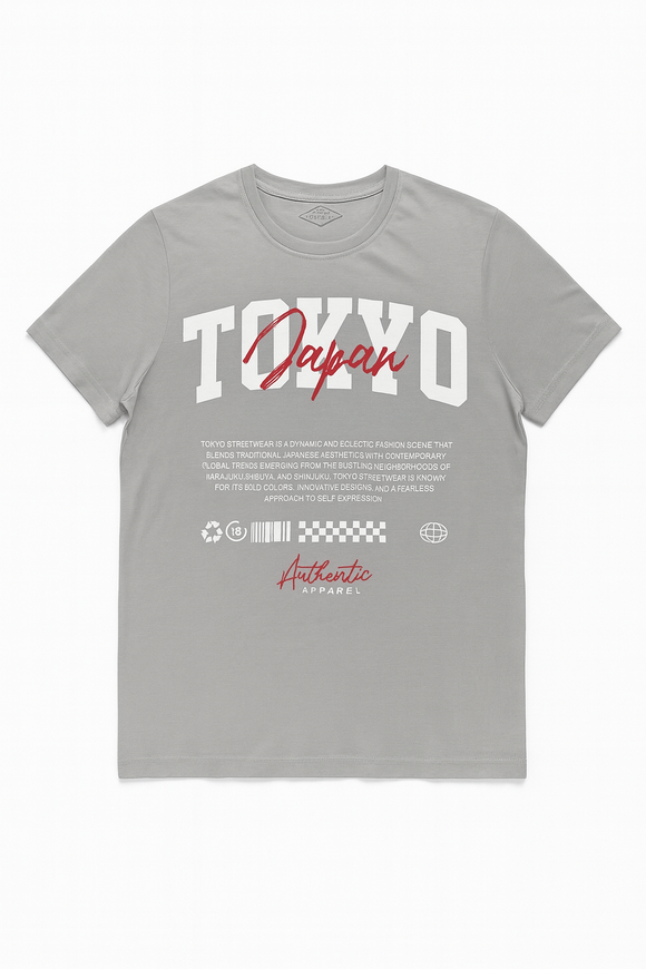 Mid Grey Graphic Tshirt