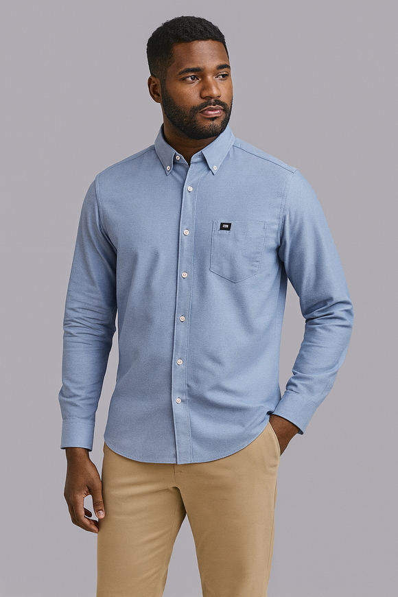 Sky Blue Mens Casual Shirt