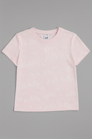 Pale Pink Barbie Allover Print Boxy T Shirts-2