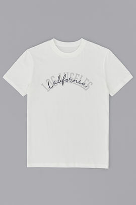 White T Shirt And Pyjama Shorts Set White - 0