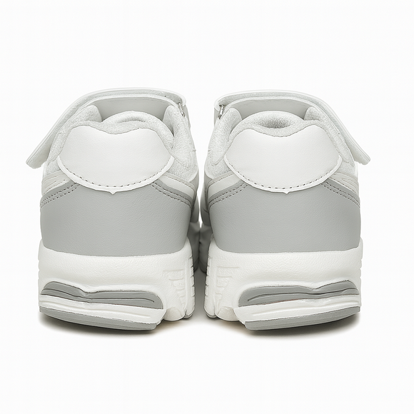 White Rubber Overlayed Trainer