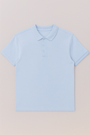 Solid Polo Shirt Pale Blue-2