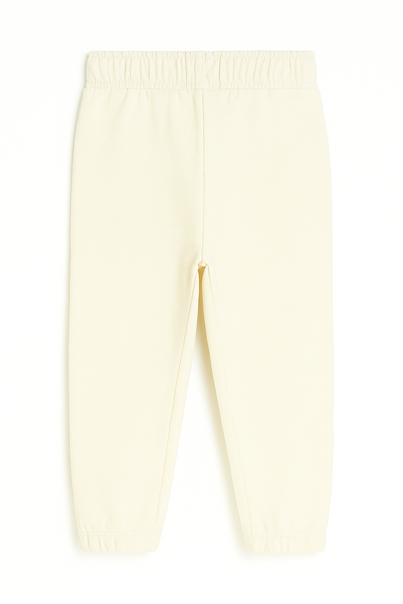 Cream Flower Placement Print Track Pants Cream