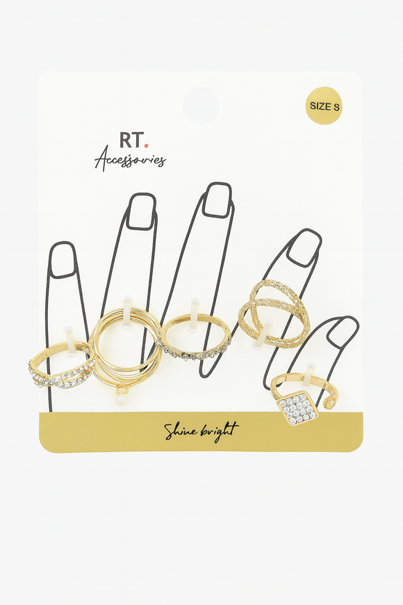 6 Pc Ring Set