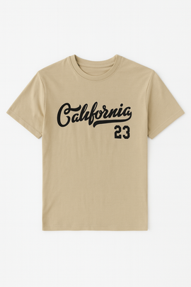 Beige T Shirt And Pyjama Shorts Set Beige - 0