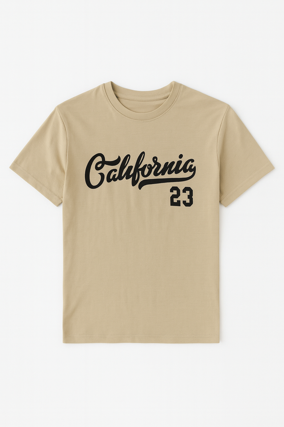 Beige T Shirt And Pyjama Shorts Set Beige