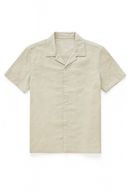Beige Mens Casual Shirt-2