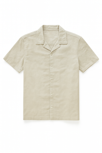Beige Mens Casual Shirt - 0