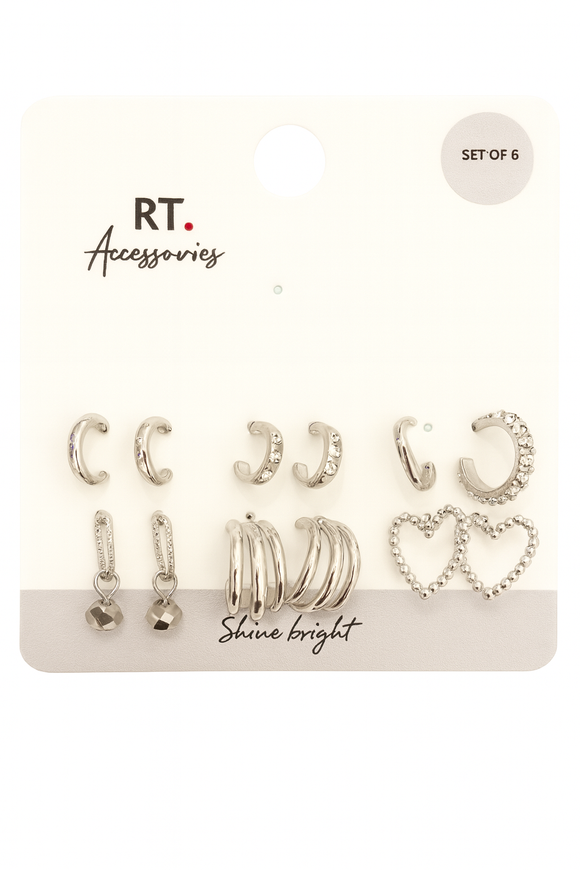 6 Pcs Stud Set